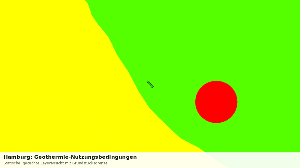Statische Kartenansicht: Hamburg: Geothermie-Nutzungsbedingungen