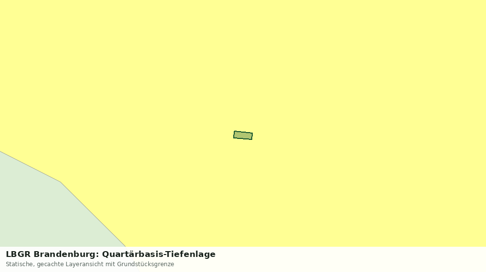 Statische Kartenansicht: LBGR Brandenburg: Quartärbasis-Tiefenlage