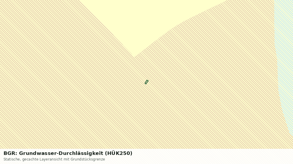 Statische Kartenansicht: BGR: Grundwasser-Durchlässigkeit (HÜK250)