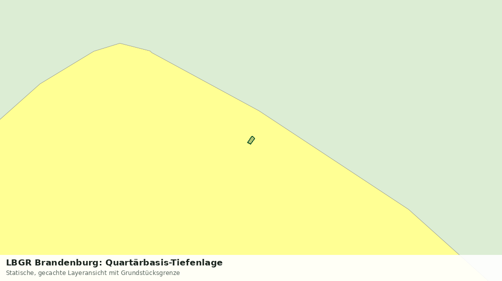 Statische Kartenansicht: LBGR Brandenburg: Quartärbasis-Tiefenlage