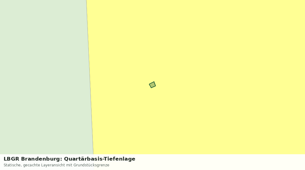Statische Kartenansicht: LBGR Brandenburg: Quartärbasis-Tiefenlage
