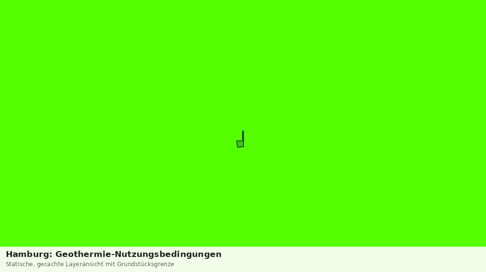 Statische Kartenansicht: Hamburg: Geothermie-Nutzungsbedingungen