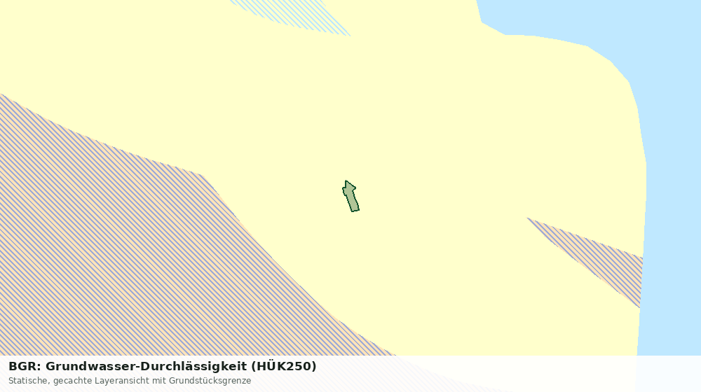 Statische Kartenansicht: BGR: Grundwasser-Durchlässigkeit (HÜK250)