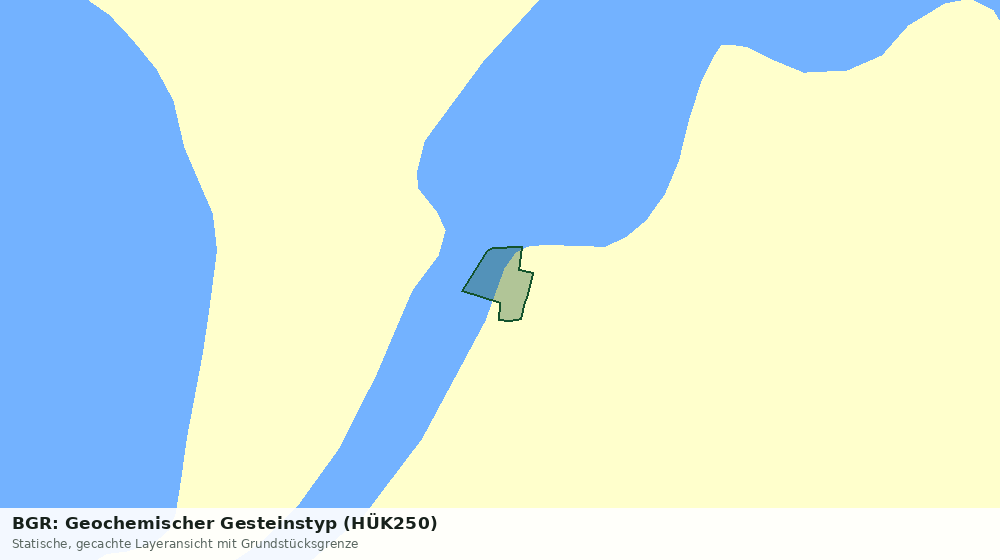 Statische Kartenansicht: BGR: Geochemischer Gesteinstyp (HÜK250)