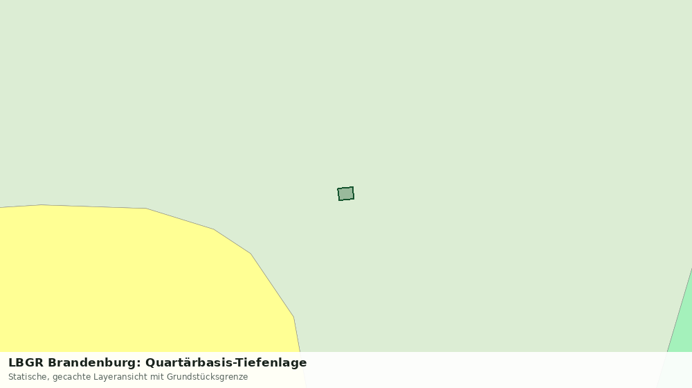 Statische Kartenansicht: LBGR Brandenburg: Quartärbasis-Tiefenlage