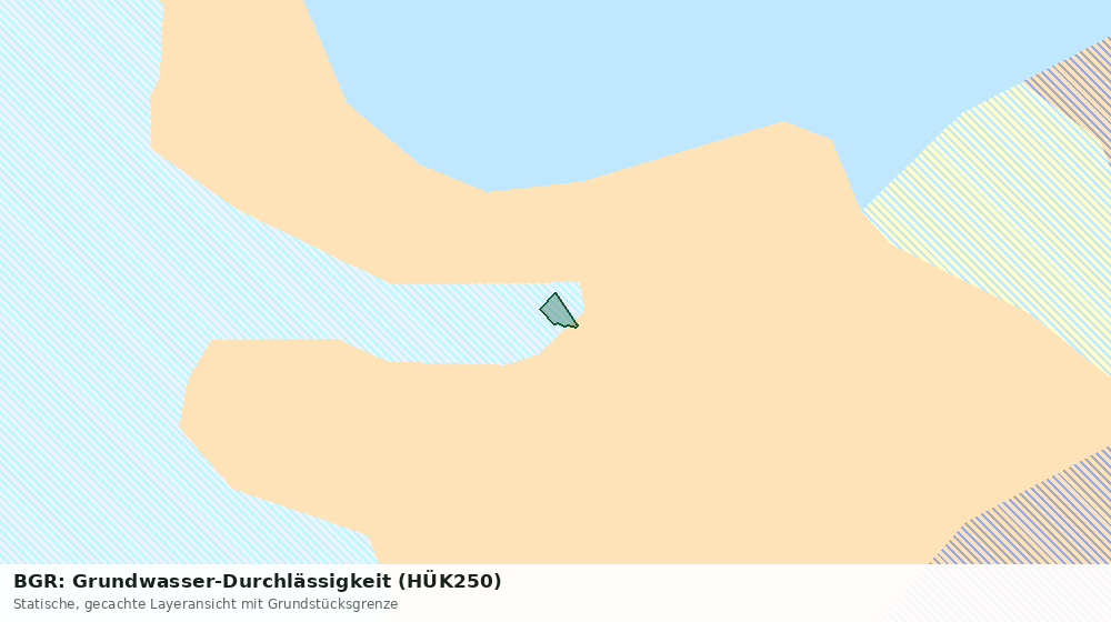 Statische Kartenansicht: BGR: Grundwasser-Durchlässigkeit (HÜK250)