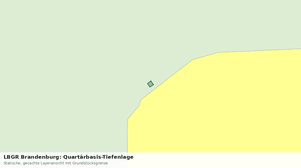 Statische Kartenansicht: LBGR Brandenburg: Quartärbasis-Tiefenlage