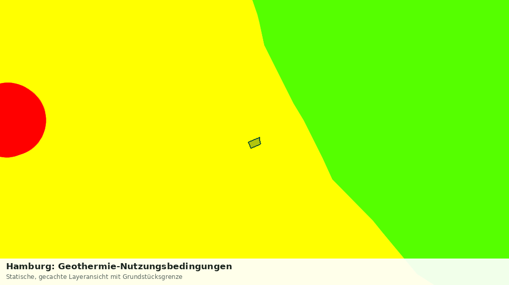 Statische Kartenansicht: Hamburg: Geothermie-Nutzungsbedingungen