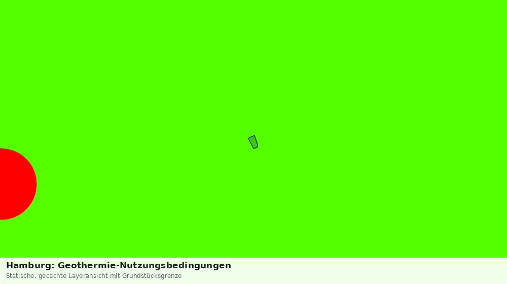 Statische Kartenansicht: Hamburg: Geothermie-Nutzungsbedingungen