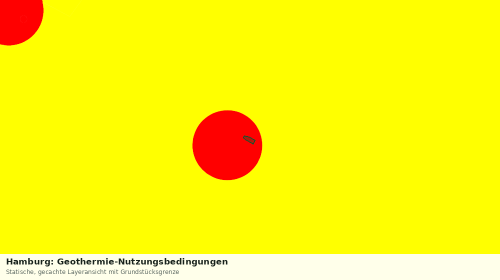 Statische Kartenansicht: Hamburg: Geothermie-Nutzungsbedingungen