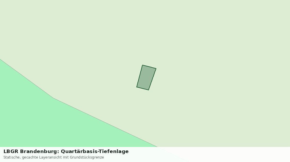 Statische Kartenansicht: LBGR Brandenburg: Quartärbasis-Tiefenlage