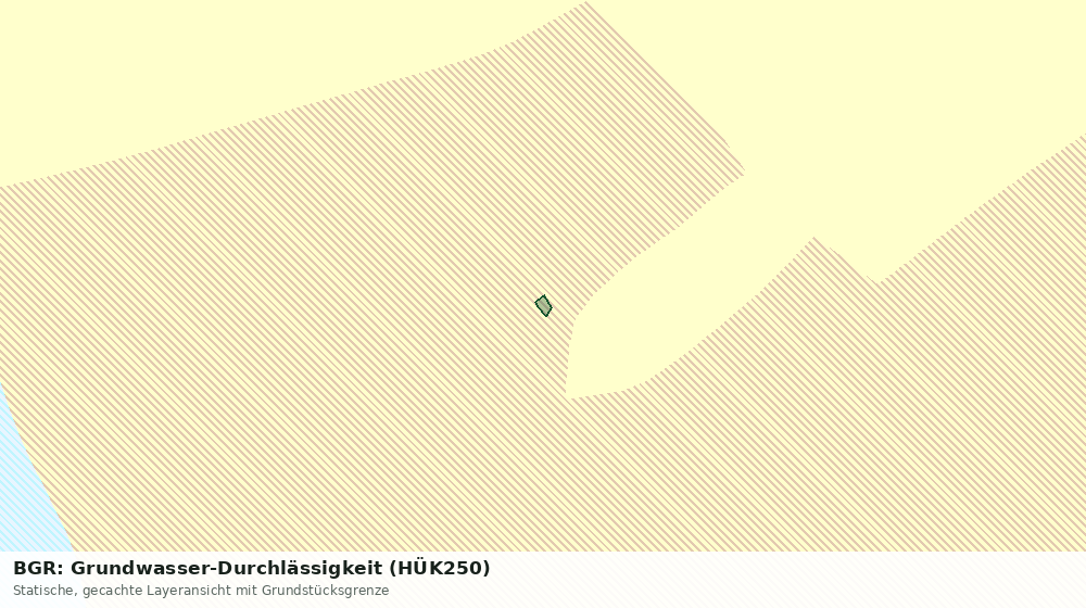Statische Kartenansicht: BGR: Grundwasser-Durchlässigkeit (HÜK250)