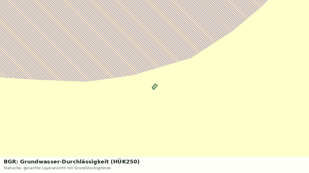 Statische Kartenansicht: BGR: Grundwasser-Durchlässigkeit (HÜK250)