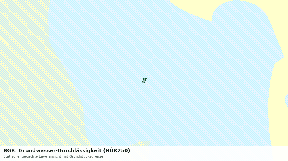 Statische Kartenansicht: BGR: Grundwasser-Durchlässigkeit (HÜK250)