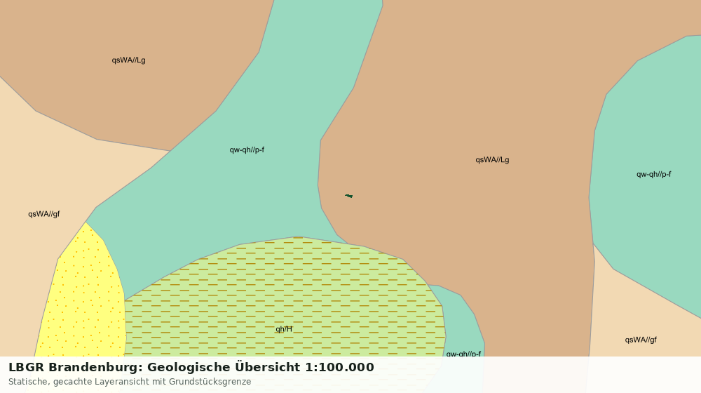 Statische Kartenansicht: LBGR Brandenburg: Geologische Übersicht 1:100.000