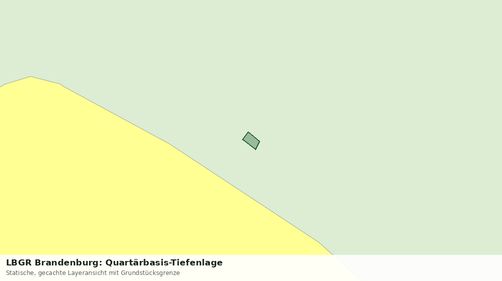 Statische Kartenansicht: LBGR Brandenburg: Quartärbasis-Tiefenlage
