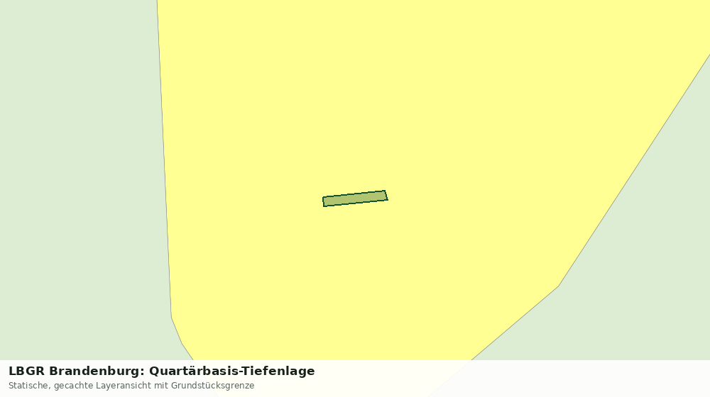 Statische Kartenansicht: LBGR Brandenburg: Quartärbasis-Tiefenlage