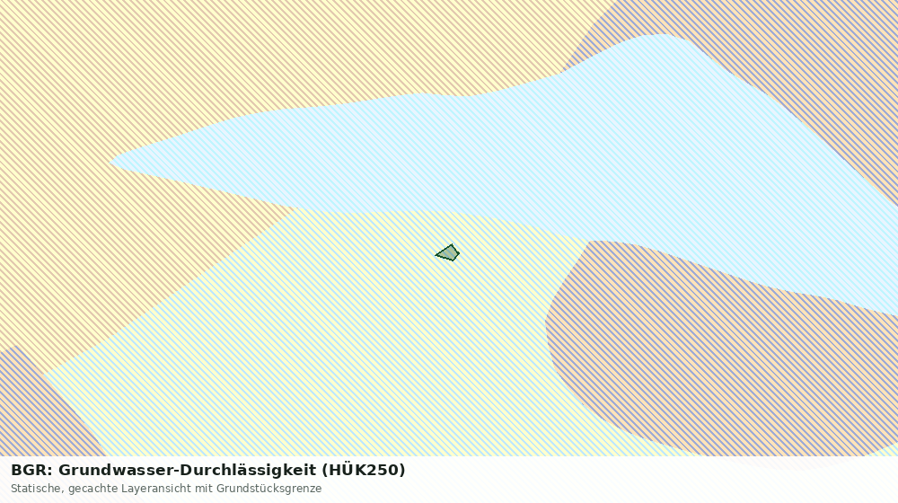 Statische Kartenansicht: BGR: Grundwasser-Durchlässigkeit (HÜK250)