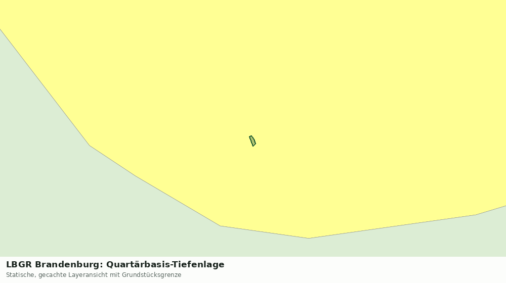 Statische Kartenansicht: LBGR Brandenburg: Quartärbasis-Tiefenlage