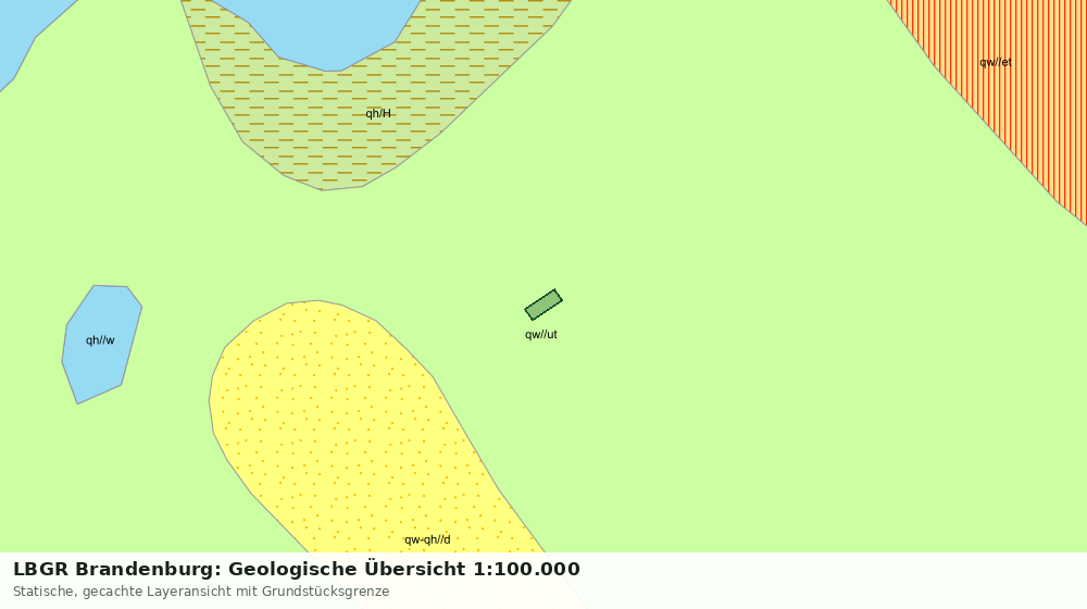 Statische Kartenansicht: LBGR Brandenburg: Geologische Übersicht 1:100.000