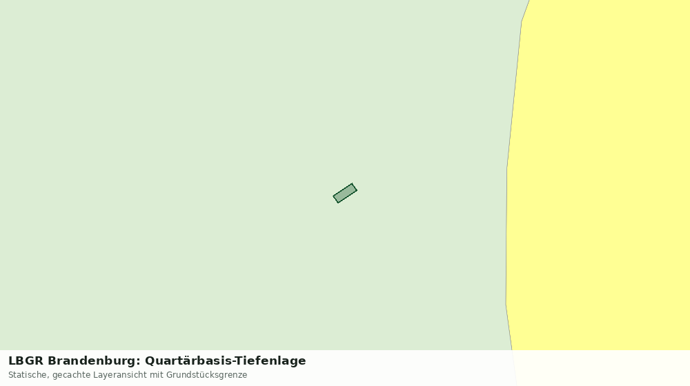 Statische Kartenansicht: LBGR Brandenburg: Quartärbasis-Tiefenlage