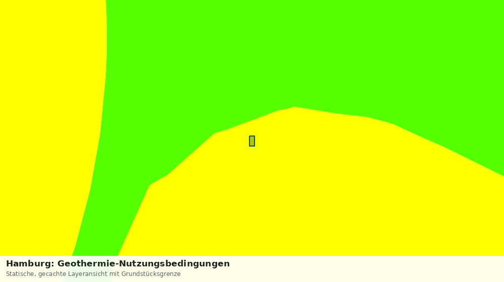 Statische Kartenansicht: Hamburg: Geothermie-Nutzungsbedingungen