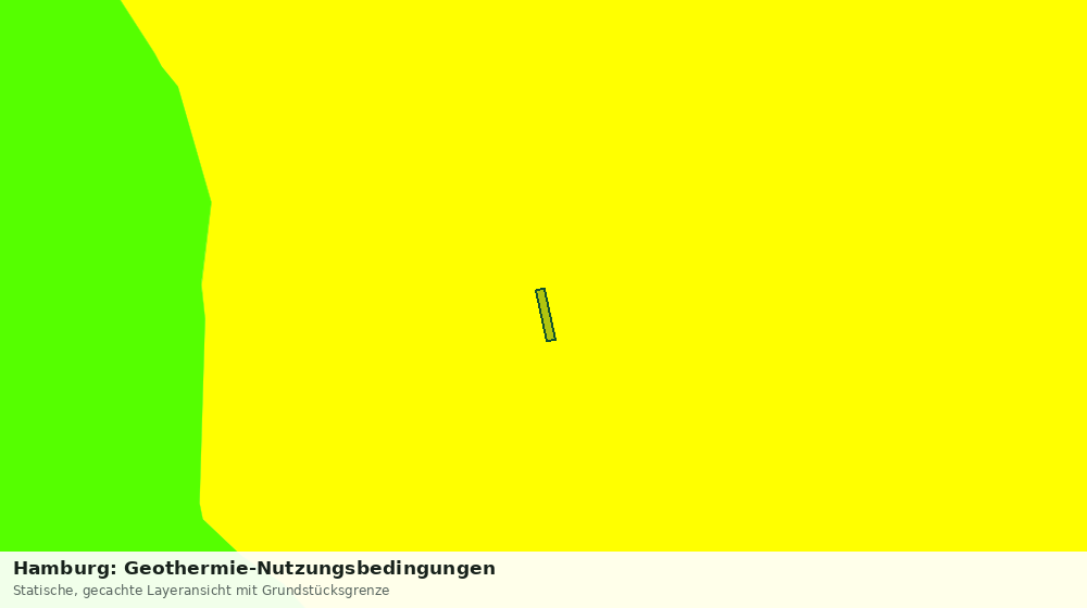 Statische Kartenansicht: Hamburg: Geothermie-Nutzungsbedingungen