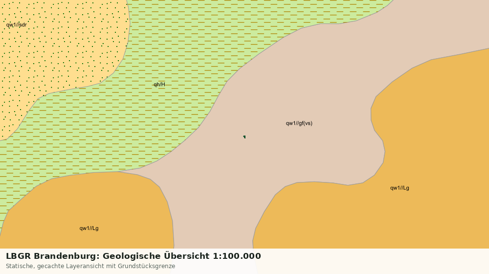 Statische Kartenansicht: LBGR Brandenburg: Geologische Übersicht 1:100.000