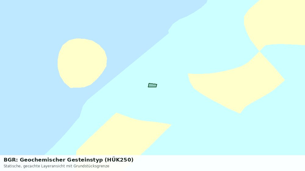 Statische Kartenansicht: BGR: Geochemischer Gesteinstyp (HÜK250)