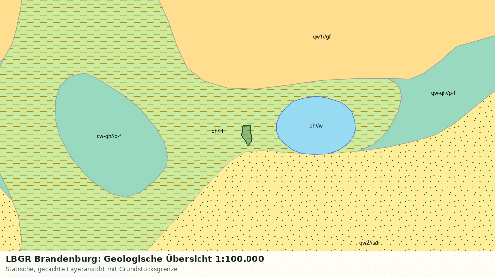 Statische Kartenansicht: LBGR Brandenburg: Geologische Übersicht 1:100.000