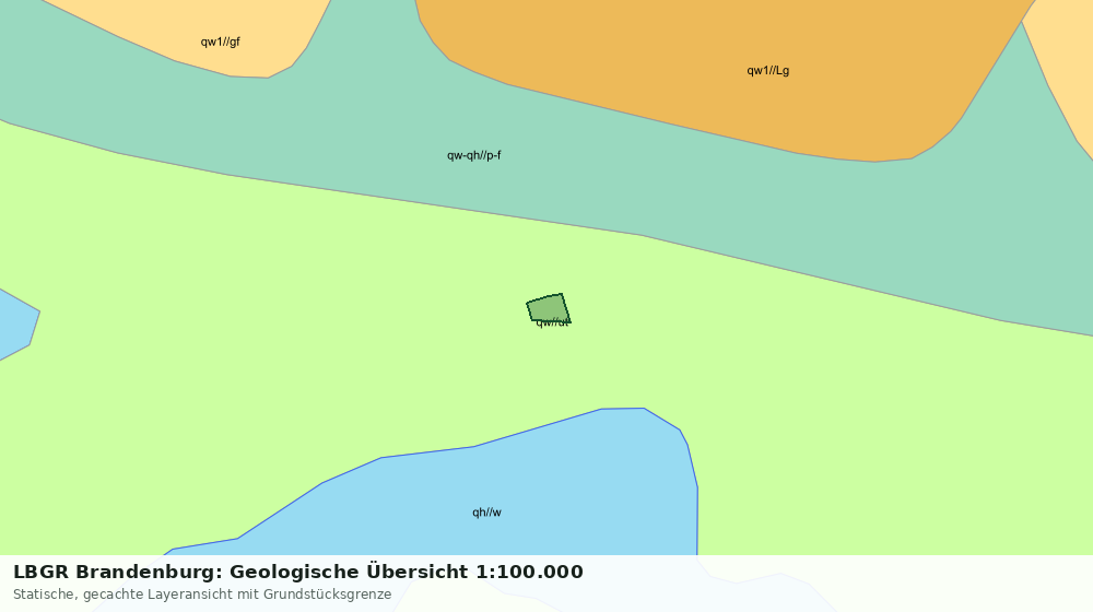 Statische Kartenansicht: LBGR Brandenburg: Geologische Übersicht 1:100.000