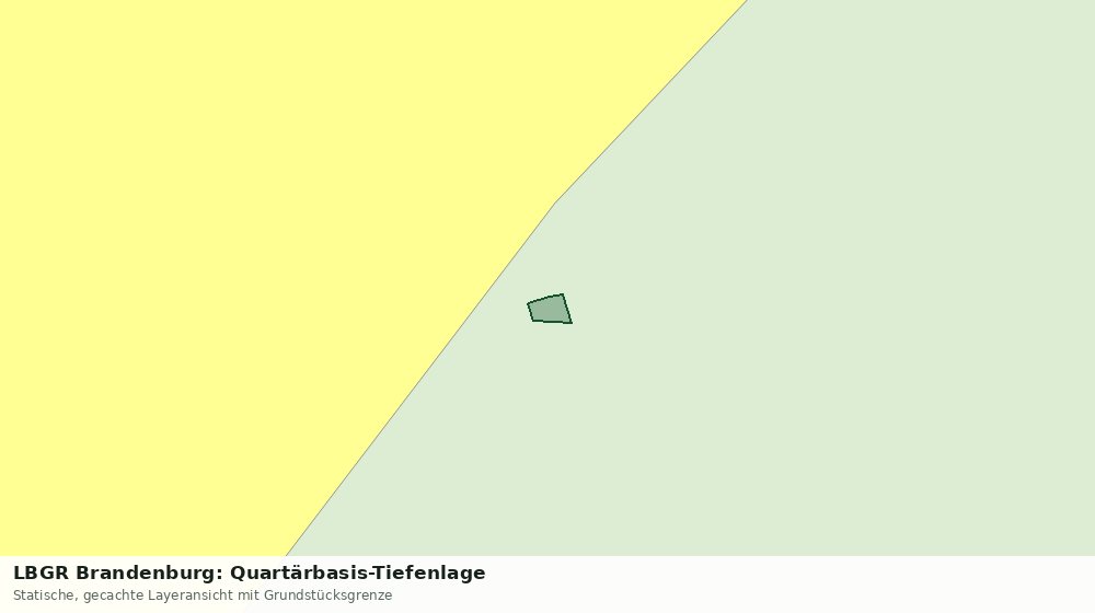 Statische Kartenansicht: LBGR Brandenburg: Quartärbasis-Tiefenlage