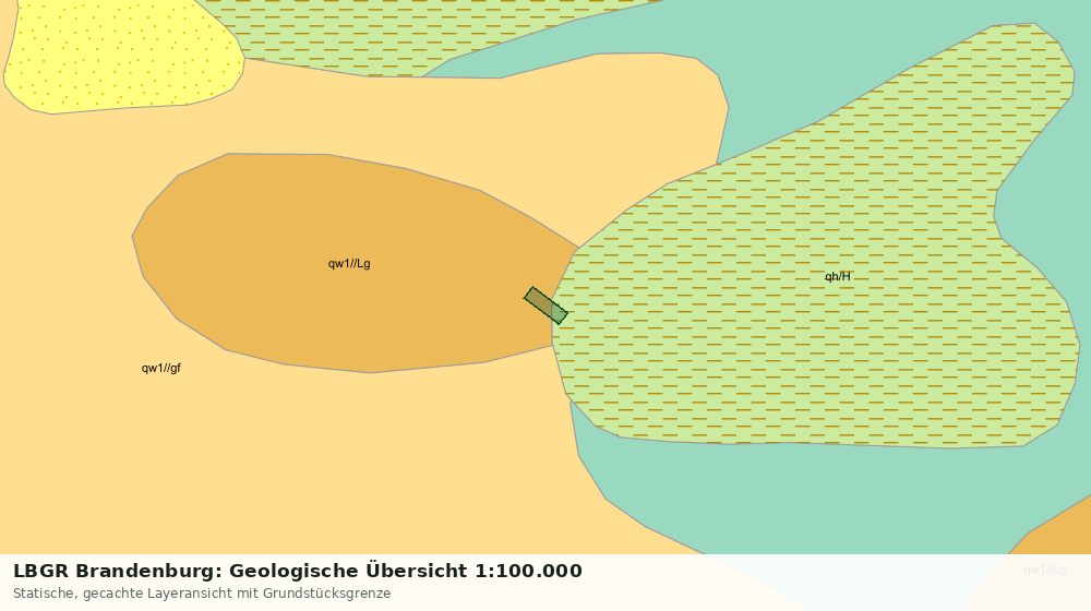 Statische Kartenansicht: LBGR Brandenburg: Geologische Übersicht 1:100.000