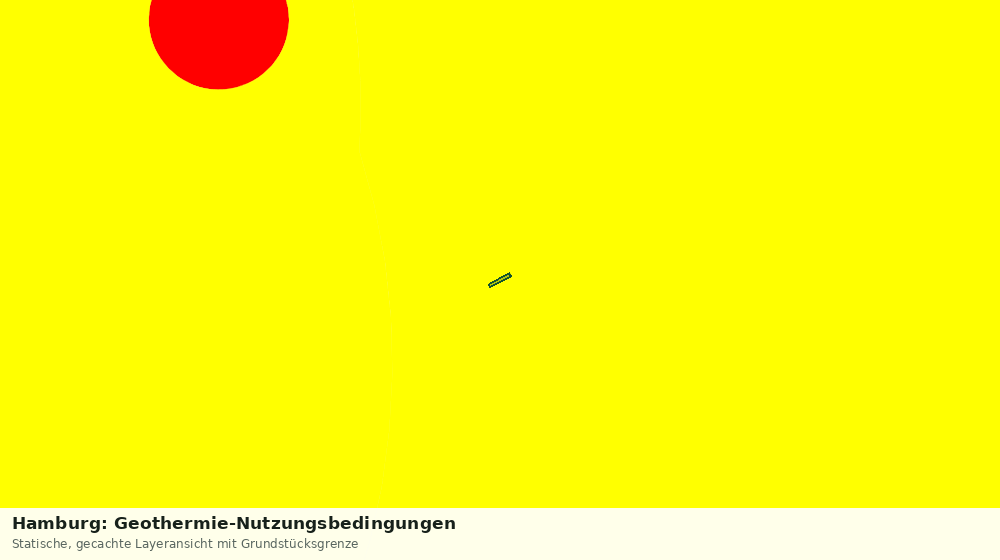 Statische Kartenansicht: Hamburg: Geothermie-Nutzungsbedingungen