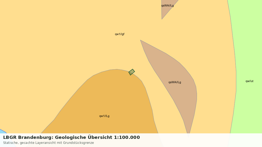 Statische Kartenansicht: LBGR Brandenburg: Geologische Übersicht 1:100.000