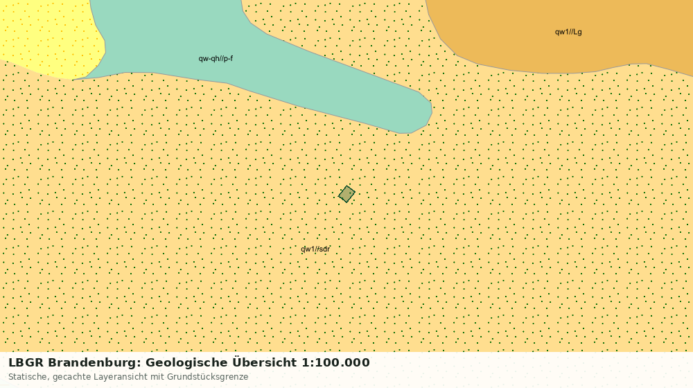 Statische Kartenansicht: LBGR Brandenburg: Geologische Übersicht 1:100.000