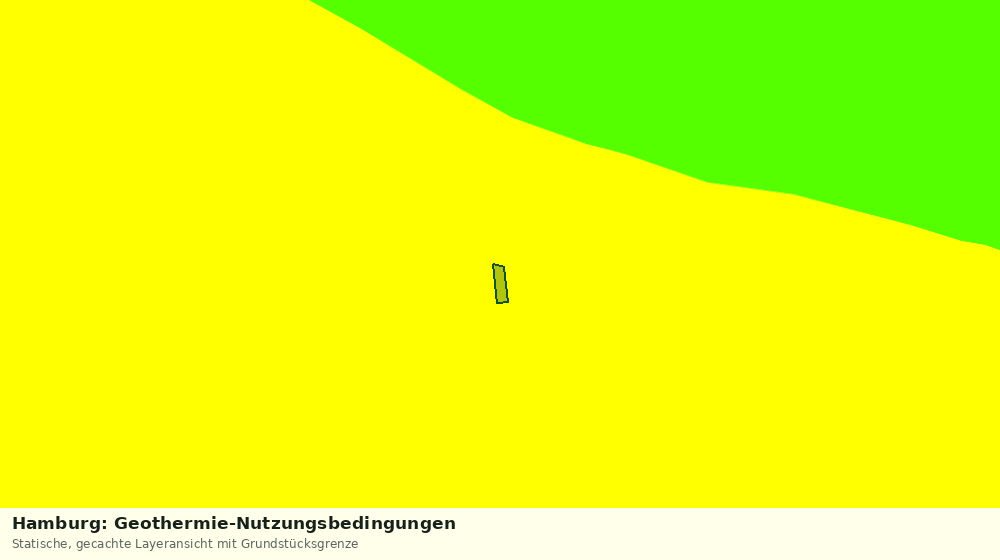 Statische Kartenansicht: Hamburg: Geothermie-Nutzungsbedingungen