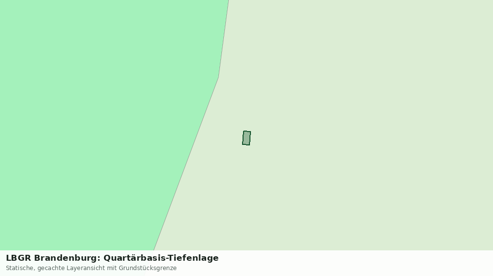 Statische Kartenansicht: LBGR Brandenburg: Quartärbasis-Tiefenlage