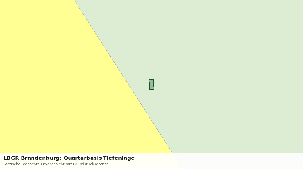 Statische Kartenansicht: LBGR Brandenburg: Quartärbasis-Tiefenlage