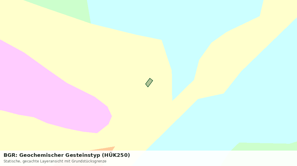 Statische Kartenansicht: BGR: Geochemischer Gesteinstyp (HÜK250)