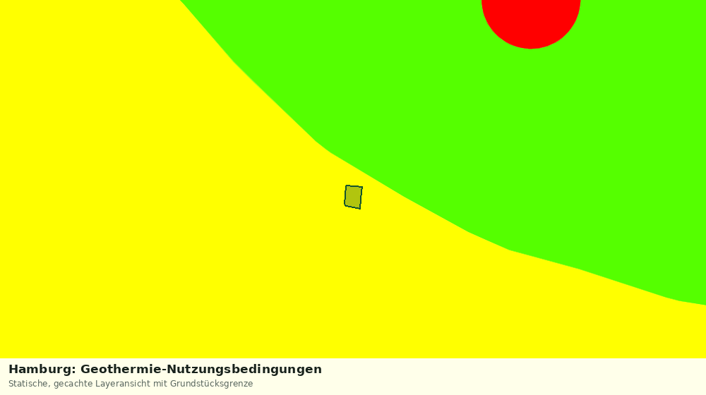 Statische Kartenansicht: Hamburg: Geothermie-Nutzungsbedingungen