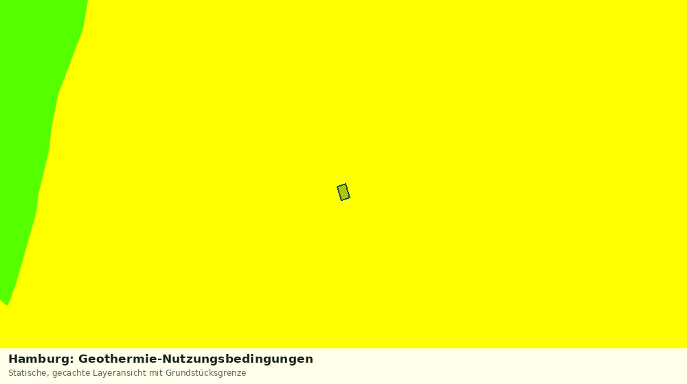 Statische Kartenansicht: Hamburg: Geothermie-Nutzungsbedingungen