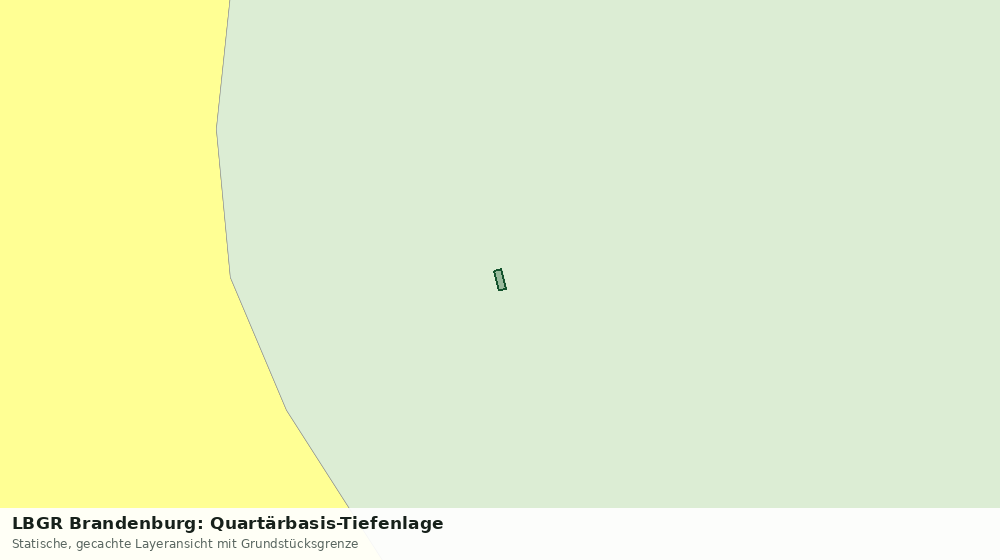 Statische Kartenansicht: LBGR Brandenburg: Quartärbasis-Tiefenlage