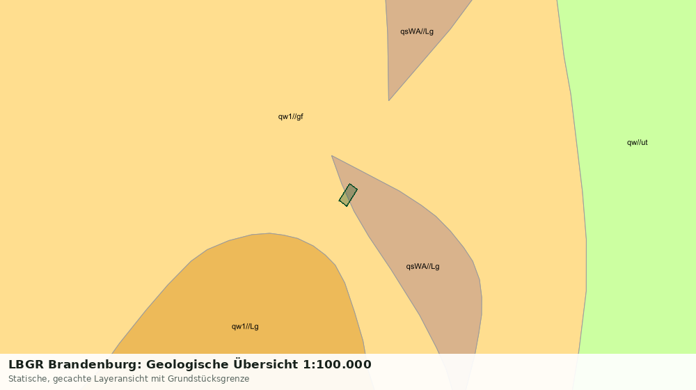 Statische Kartenansicht: LBGR Brandenburg: Geologische Übersicht 1:100.000