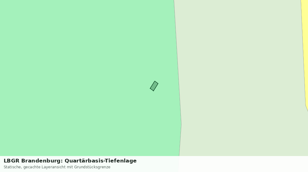 Statische Kartenansicht: LBGR Brandenburg: Quartärbasis-Tiefenlage