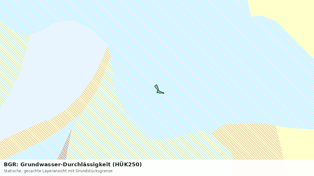 Statische Kartenansicht: BGR: Grundwasser-Durchlässigkeit (HÜK250)