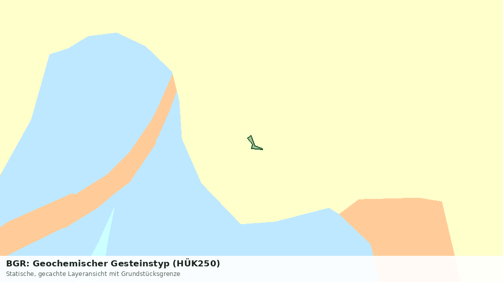 Statische Kartenansicht: BGR: Geochemischer Gesteinstyp (HÜK250)
