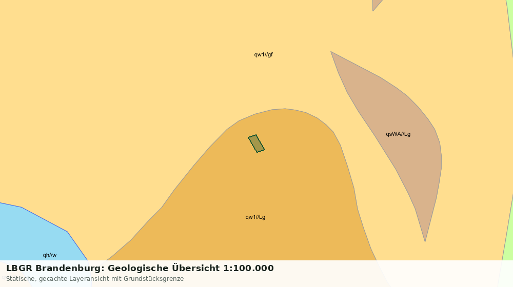 Statische Kartenansicht: LBGR Brandenburg: Geologische Übersicht 1:100.000
