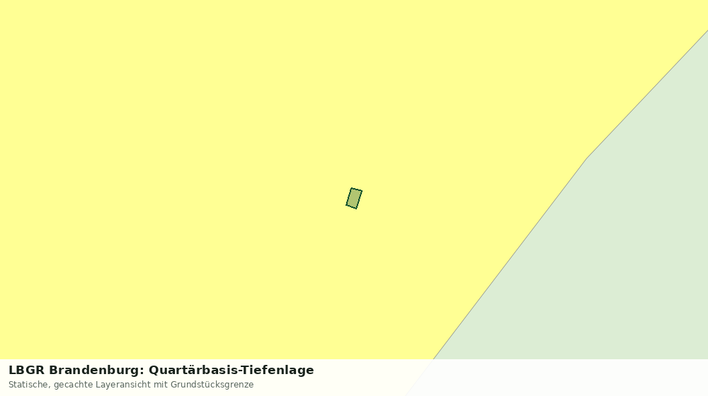 Statische Kartenansicht: LBGR Brandenburg: Quartärbasis-Tiefenlage