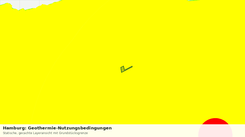 Statische Kartenansicht: Hamburg: Geothermie-Nutzungsbedingungen